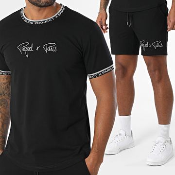 Project X Paris - Conjunto de camiseta negra y pantalón corto 2310019 2340014