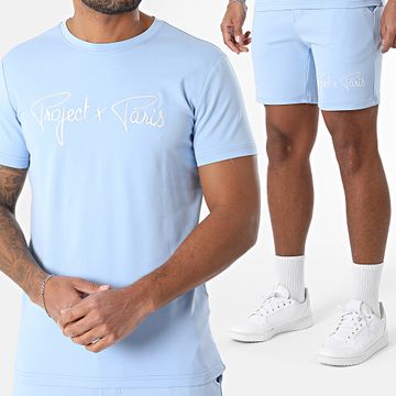 Project X Paris - Conjunto de camiseta y pantalón corto 1910076 2340014 Azul claro