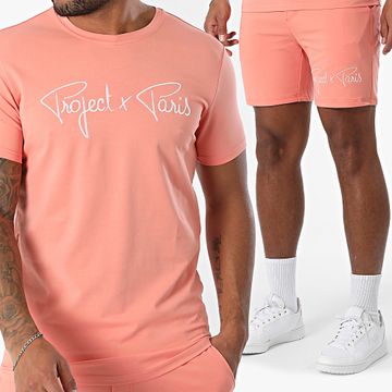Project X Paris - Conjunto de camiseta y pantalón corto 1910076 2340014 Salmón