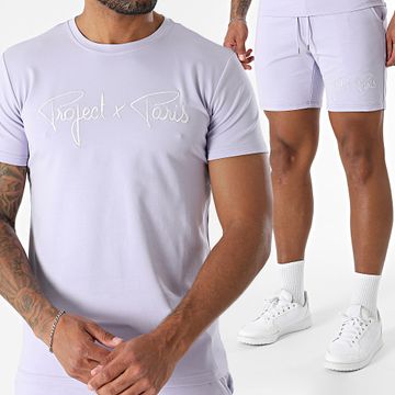Project X Paris - Conjunto de camiseta y pantalón corto 1910076 2340014 Lila