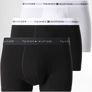 Tommy Hilfiger - Cotton Essentials Signature Boxer Juego de 3 3523 Negro Blanco