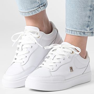 Tommy Hilfiger - Zapatilla de deporte para mujer Essential Chic Court 8322 Blanco