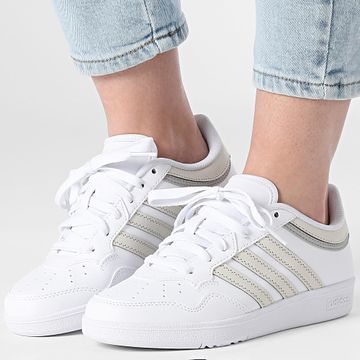 Adidas Performance - Hoops 4.0 J Zapatillas Mujer JI0901 Calzado Blanco Orbita Gris Dos