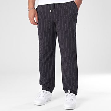 Frilivin - J34 Pantalones negros a rayas