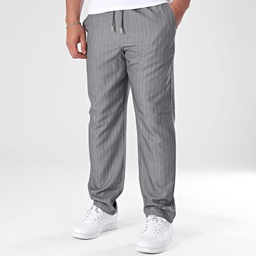 Frilivin - J34 Pantalones a rayas grises
