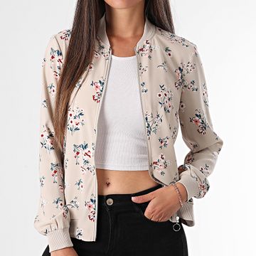 Vero Moda - Chaqueta Coco Floral Beige Mujer