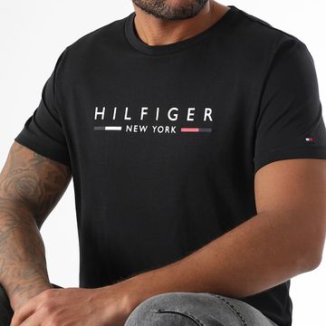 Tommy Hilfiger - Camiseta Slim Hilfiger NY 9372 Negra
