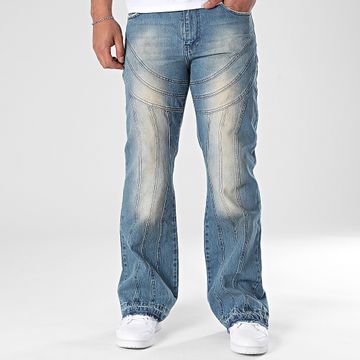 Ikao - Vaqueros 342 Azul Denim Beige Lavado