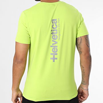 Helvetica - Camiseta verde lima reflectante Quintana