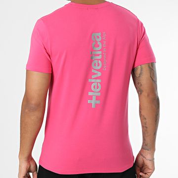 Helvetica - Camiseta rosa reflectante Quintana