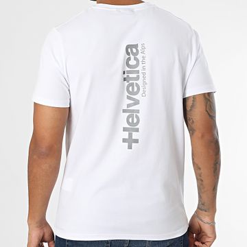 Helvetica - Camiseta blanca reflectante Quintana