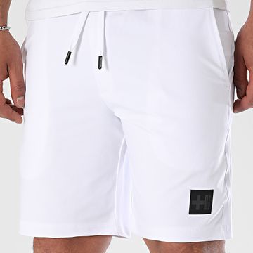 Helvetica - Foster Jogging Shorts Blanco Reflectante