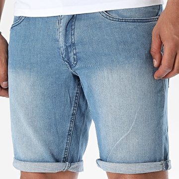 Petrol Industries - Pantalón corto M-1050-SHO026 Vaquero azul