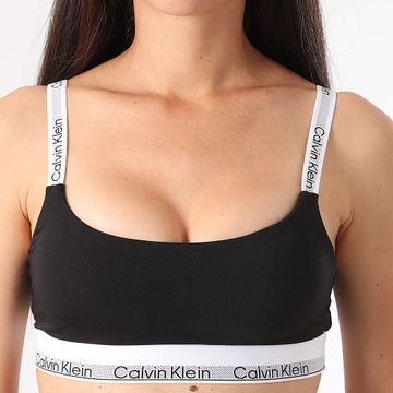 Calvin Klein - Sujetador Bralette Mujer Ligeramente Forrado QF7970E Negro