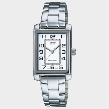 Casio - LTP-1234PD-7BEG Reloj de señora Collection Plata
