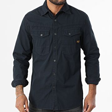 G-Star - Dakota Slim Camisa Manga Larga D25223-D385 Azul Marino