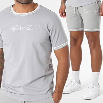 Project X Paris - Conjunto de camiseta y pantalón corto 2310019 2340019 Gris