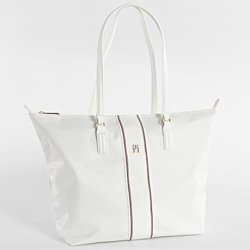 Tommy Hilfiger - Bolso Mujer Poppy Tote Corp 7205 Blanco