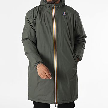 K-Way - Le Vrai 4.0 Eiffel East Cálida Parka Larga Verde Caqui