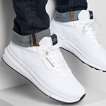 Tommy Hilfiger - Zapatillas ligeras RWB Knit 5423 White