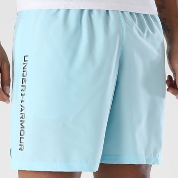 Under Armour - Pantalón corto UA TechWoven Wordmark 1383356 Azul claro