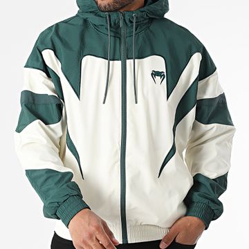 Venum - Attack 90 05206 Chaqueta con cremallera y capucha Beige claro Verde oscuro