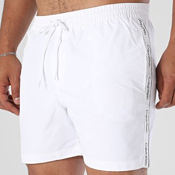 Calvin Klein - Shorts de baño con cordón 1109 Blanco