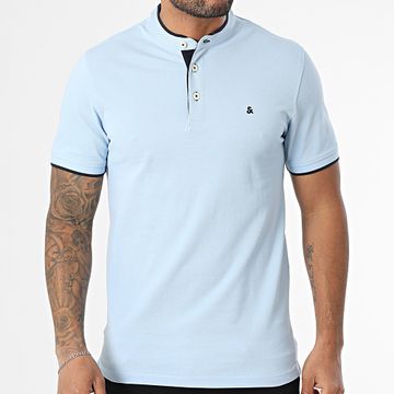 Jack And Jones - Polo de manga corta Cuello de oficial Paulos Azul claro