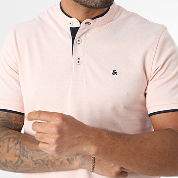 Jack And Jones - Polo manga corta Cuello oficial Paulos Naranja claro
