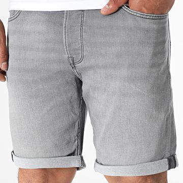 Jack And Jones - Pantalones cortos vaqueros Rick Icon Regular Gris