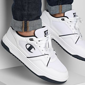 Champion - RD18 Lite Mesh Sneakers S22361 Blanco Azul Marino