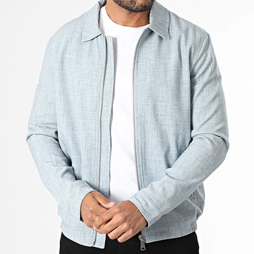 Frilivin - F31 Chaqueta azul claro con cremallera