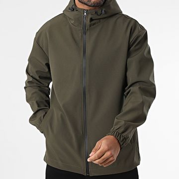 ADJ - 425 Chaqueta con capucha y cremallera verde caqui