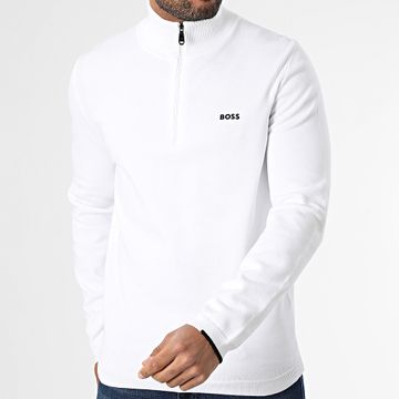 BOSS - Jersey con cremallera Ever X 50498518 Blanco