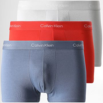 Calvin Klein - Juego de 3 LV00NB4392 Navy Grey Orange Boxers