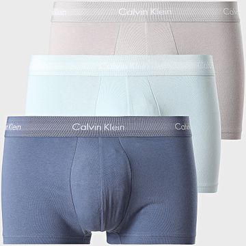 Calvin Klein - Set De 3 Boxers U2664G Gris Marino Azul Claro
