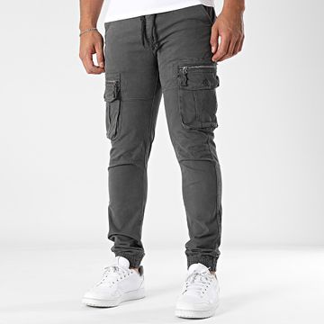 John H - Pantalones Cargo 01 Gris Carbón