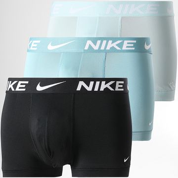 Nike - Juego de 3 bóxers Dri-Fit Essential Micro KE1156 Negro Azul claro
