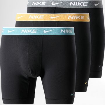 Nike - Set De 3 Boxers KE1007 Negro Azul Claro Amarillo Gris