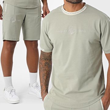 Project X Paris - Conjunto de camiseta y pantalón corto verde caqui 2210218 2240218