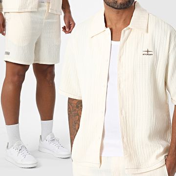 Project X Paris - Conjunto de camisa de manga corta y pantalón corto 2510161 2540161 Crudo