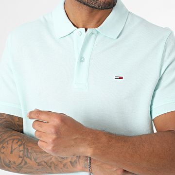Tommy Jeans - Polo de manga corta Slim Essential 0226 Turquesa claro