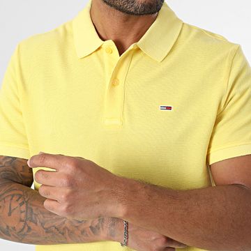 Tommy Jeans - Polo de manga corta Slim Essential 0226 Amarillo