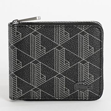 Lacoste - The Blend Cartera de piel sintética Negro Gris