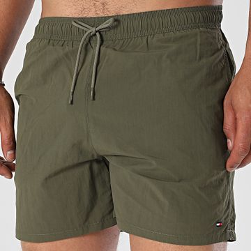 Tommy Hilfiger - Pantalones cortos de baño con cordón medianos 3477 caqui verde