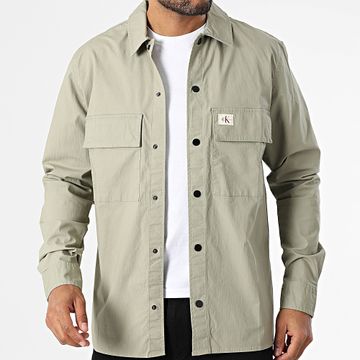 Calvin Klein - Sobrecamisa 7584 Verde caqui claro