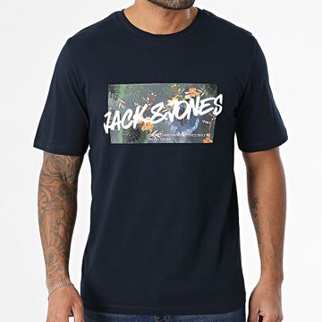Jack And Jones - Camiseta Hawaii Shape Azul Marino