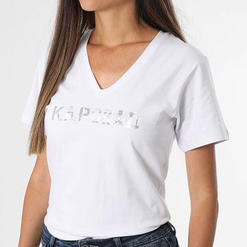 Kaporal - Enda Camiseta cuello pico Mujer Blanco