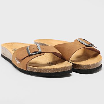 Pepe Jeans - Chanclas sencillas Kepler PMS80001 Marrón coñac