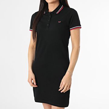 Kaporal - Vulix Women's Short Sleeve Polo Dress Negro